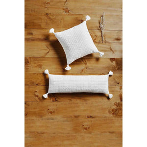 White Tassel Pillow