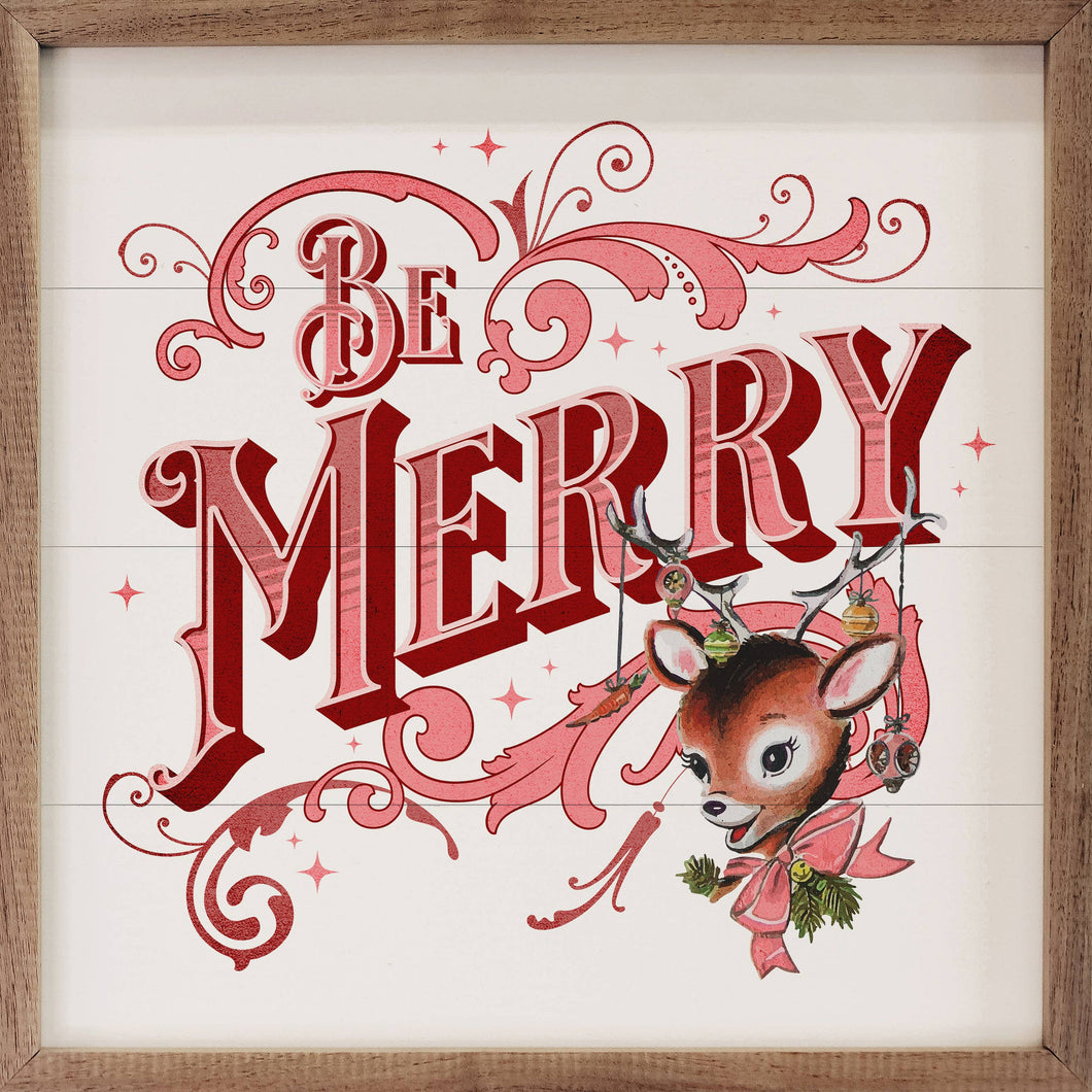 Pink Be Merry Deer White