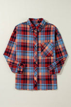 Plaid Loose Button Up