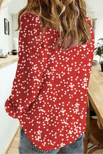 Red/White Dot Button Down