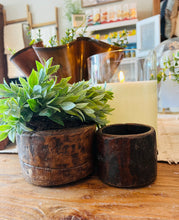 Vintage Wood Pots