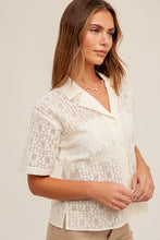 Lace Button Blouse