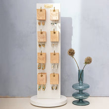 Ivory/Silver Frame Earring