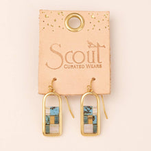 Good Karma Miyuki Frame Earring - Turquoise/Gold