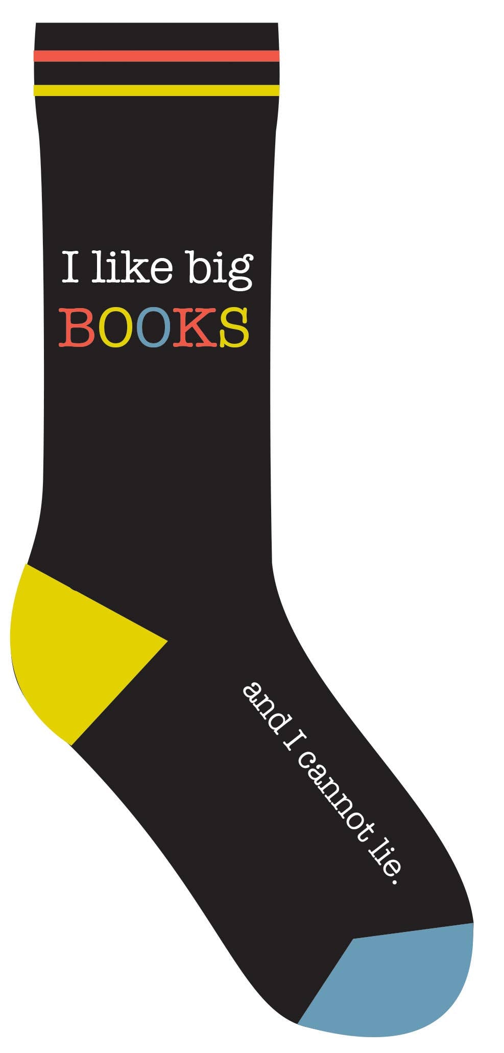 I Like Big Books And I Cannot Lie Socks (LoveLit Book Theme)