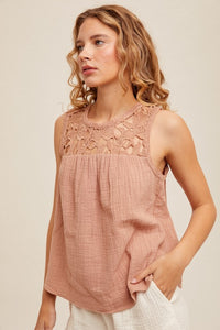 Lace Yoke Tank