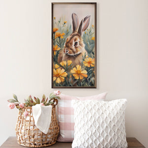 Bunny In Marigolds Field