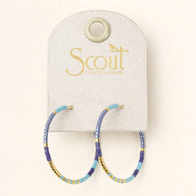 Hoop Earrings Cobalt Multi/Gold