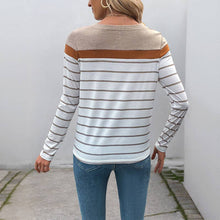Colorblock Striped Crewneck