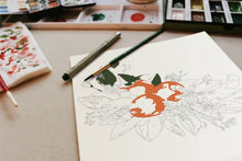 Orange Blossoms Paint-By-Numbers kit