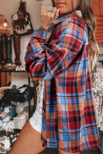 Plaid Loose Button Up
