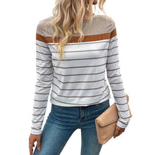 Colorblock Striped Crewneck