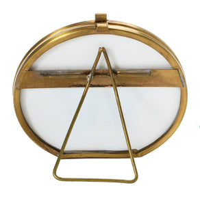 Round Brass Photo Frame