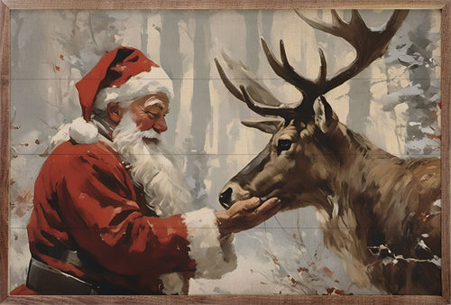Santa Claus with Reindeer