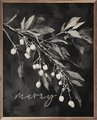 Merry Mistletoe BW