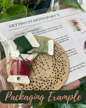DIY Wood Embroidery Kit - Monogram Christmas Ornament