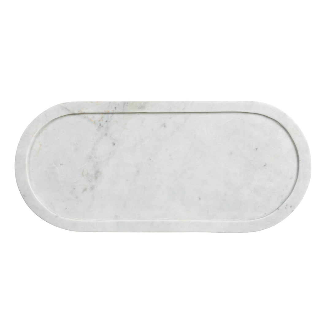 Marble Tray, White