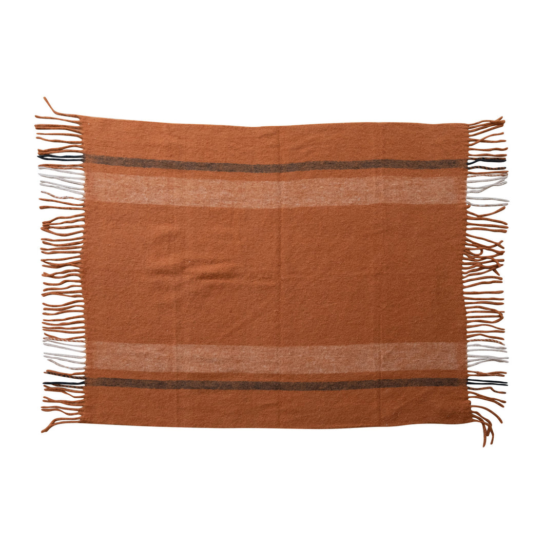 Rust Orange Throw