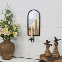 Black Metal Mirror Sconce