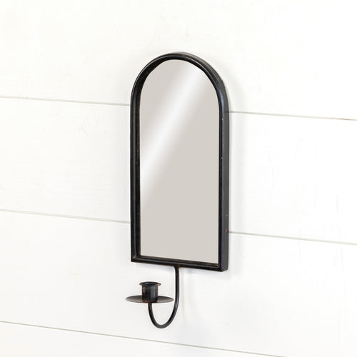 Black Metal Mirror Sconce