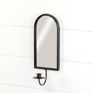 Black Metal Mirror Sconce