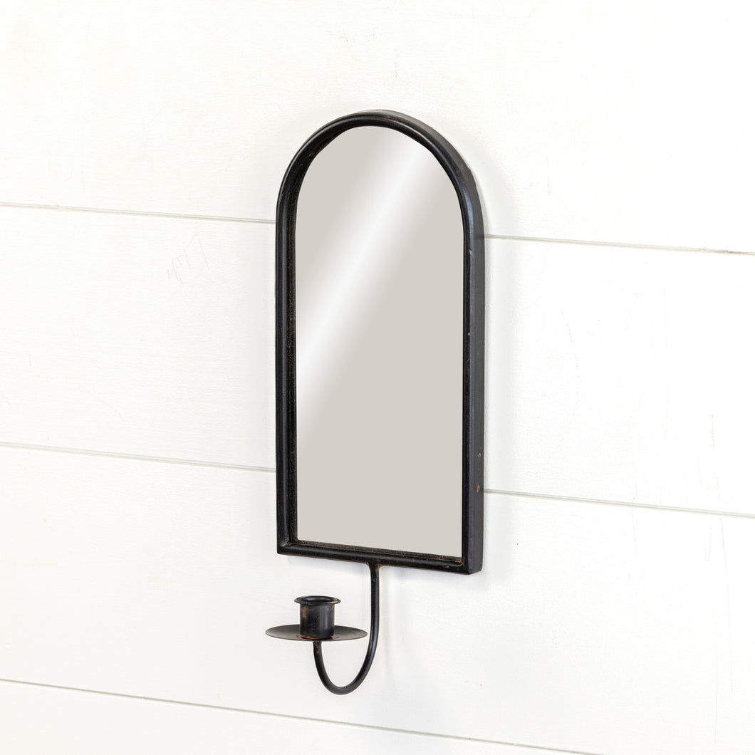 Black Metal Mirror Sconce