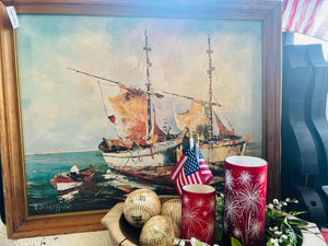 Vintage Sailboat Picture