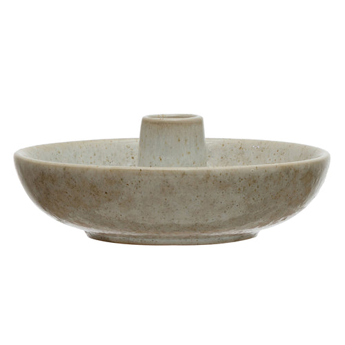 Stoneware Dish + Toothpick Holder