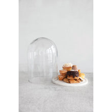 Glass Cloche + Marble