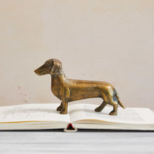 Antique Gold Dachshund