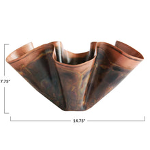 Ruffle Copper Bowl