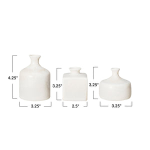 Cream Stoneware Vases