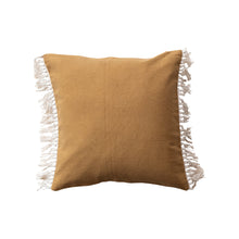 Mustard Fringe Pillow