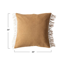 Mustard Fringe Pillow