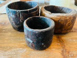 Vintage Wood Pots