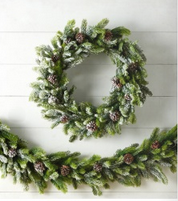 Flocked Pine Wreath