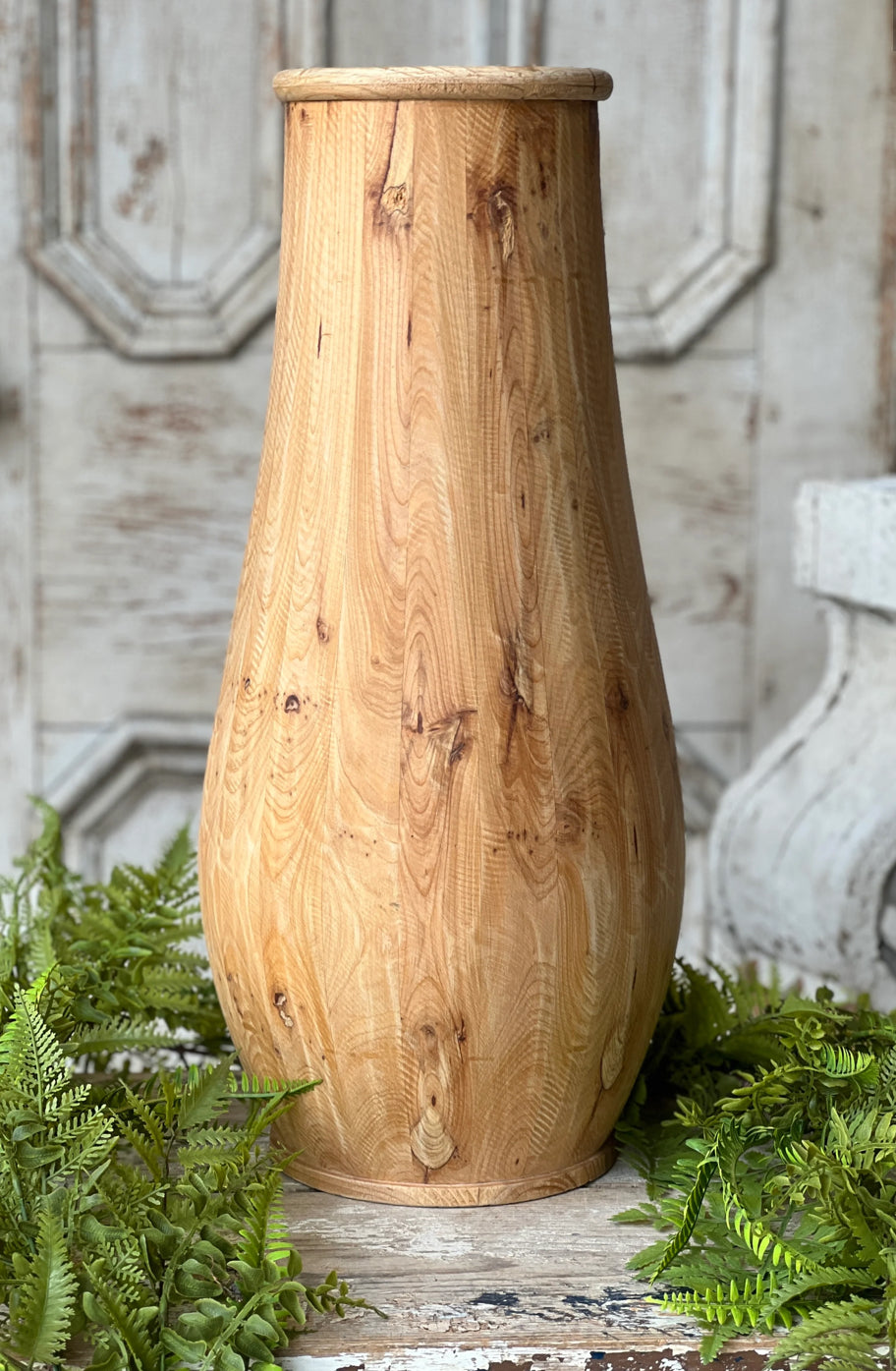 Wood Floor Vase