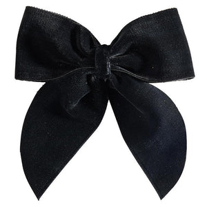 Velvet Wine Bottle Bow, Black