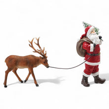 Santa Leading Reindeer