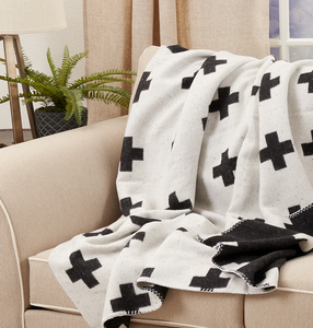 Reversible Swiss Cross Throw