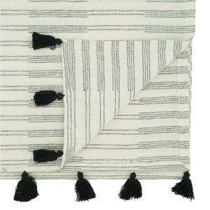 Striped Tassel Runner