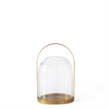 Round Glass Lantern Gold