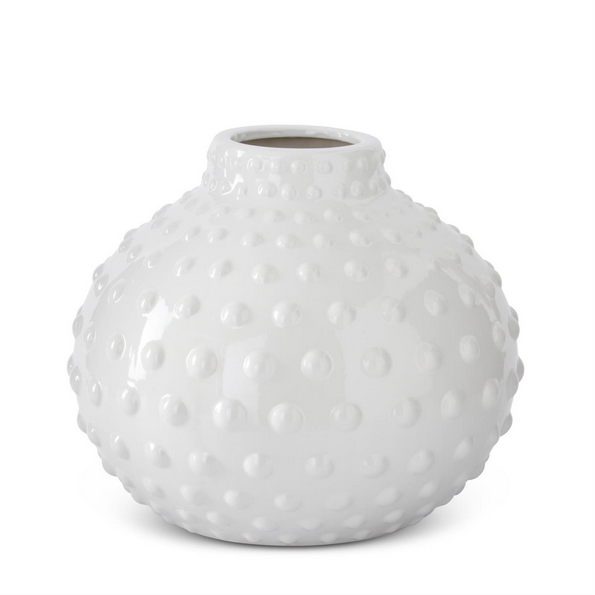 White Raised Dot Vase