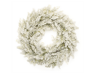 Flocked Pine Wreath