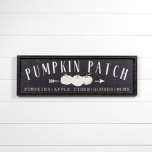 Black Pumpkin Patch Sign