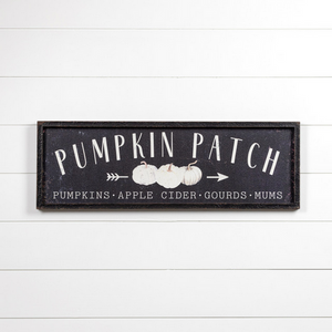 Black Pumpkin Patch Sign