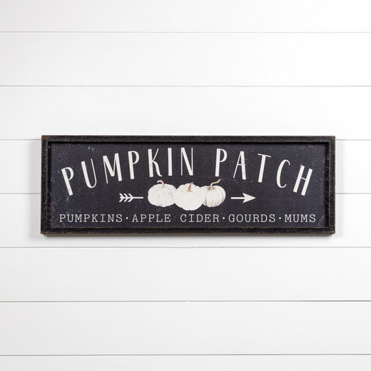 Black Pumpkin Patch Sign