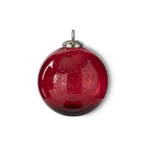 Etched Red Bulb