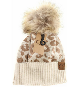 Leopard Print Beanie