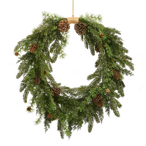 Pine + Cone Wreath